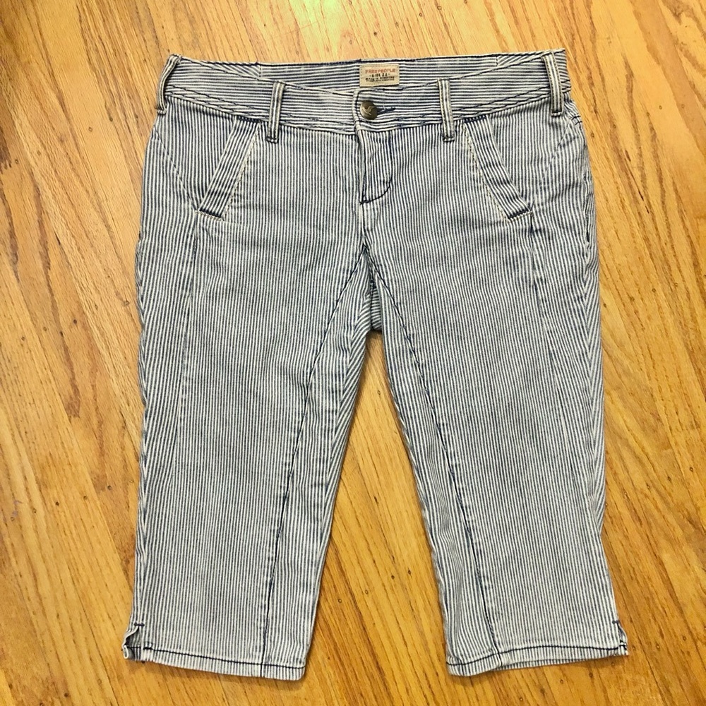 Free People Capris Striped